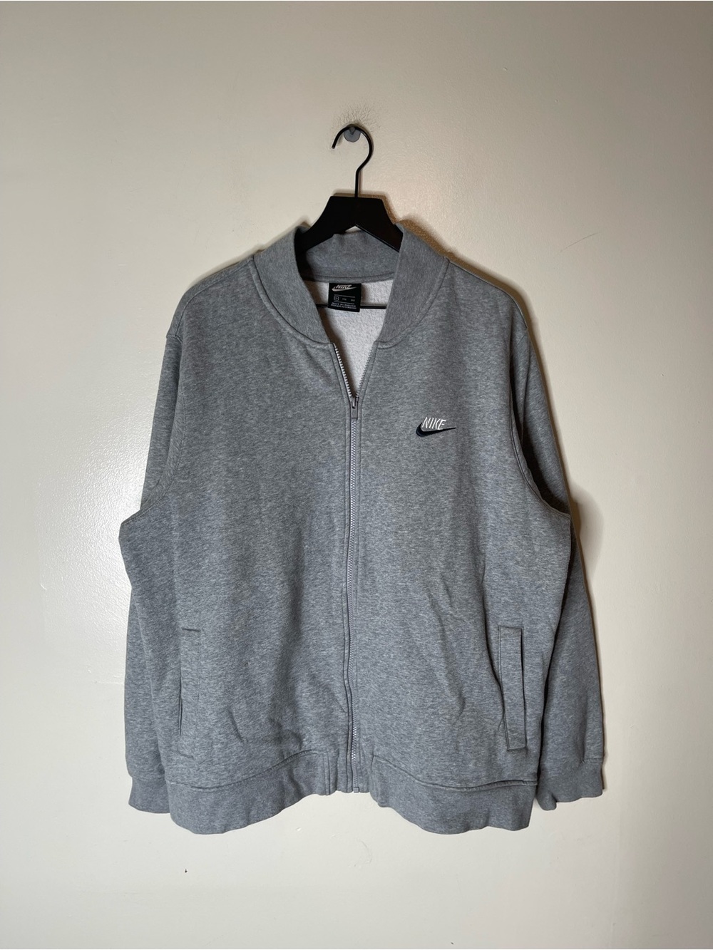 Nike Fleece Full Zip Jacket Mens Size 2XL